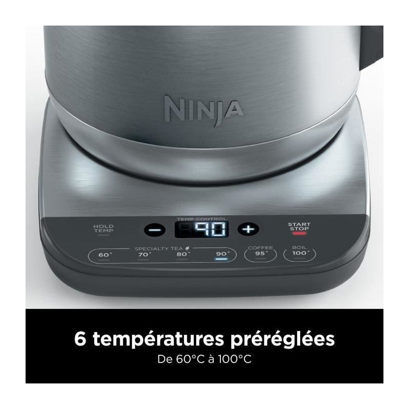 Bouilloire - Ninja - Kt201eu - 3000 W - 1,7 L - Température Réglable - Inox Ninja - Mathon - 2