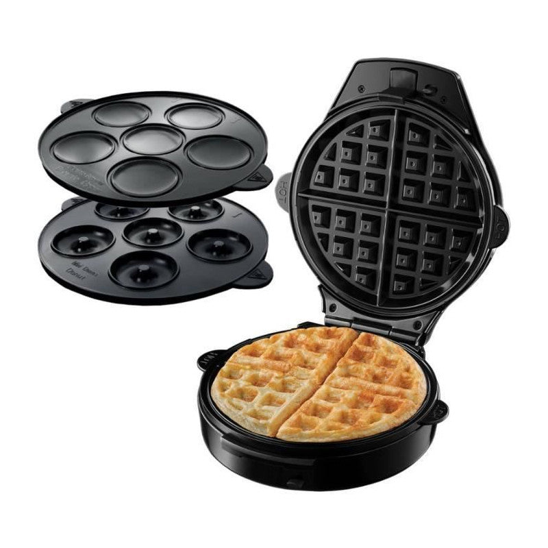 24620-56 - Gaufrier Fiesta 3 En 1 : Gaufre - Cupcake - Donut - 900 W Russell Hobbs - Mathon - 1
