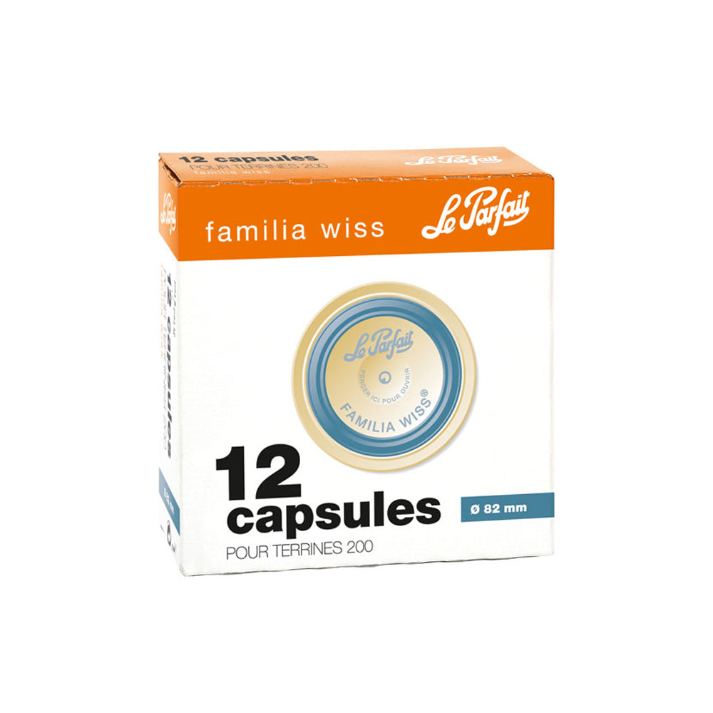 Boîte de 12 capsules Familia Wiss 8,2 cm Le Parfait - Mathon - 1