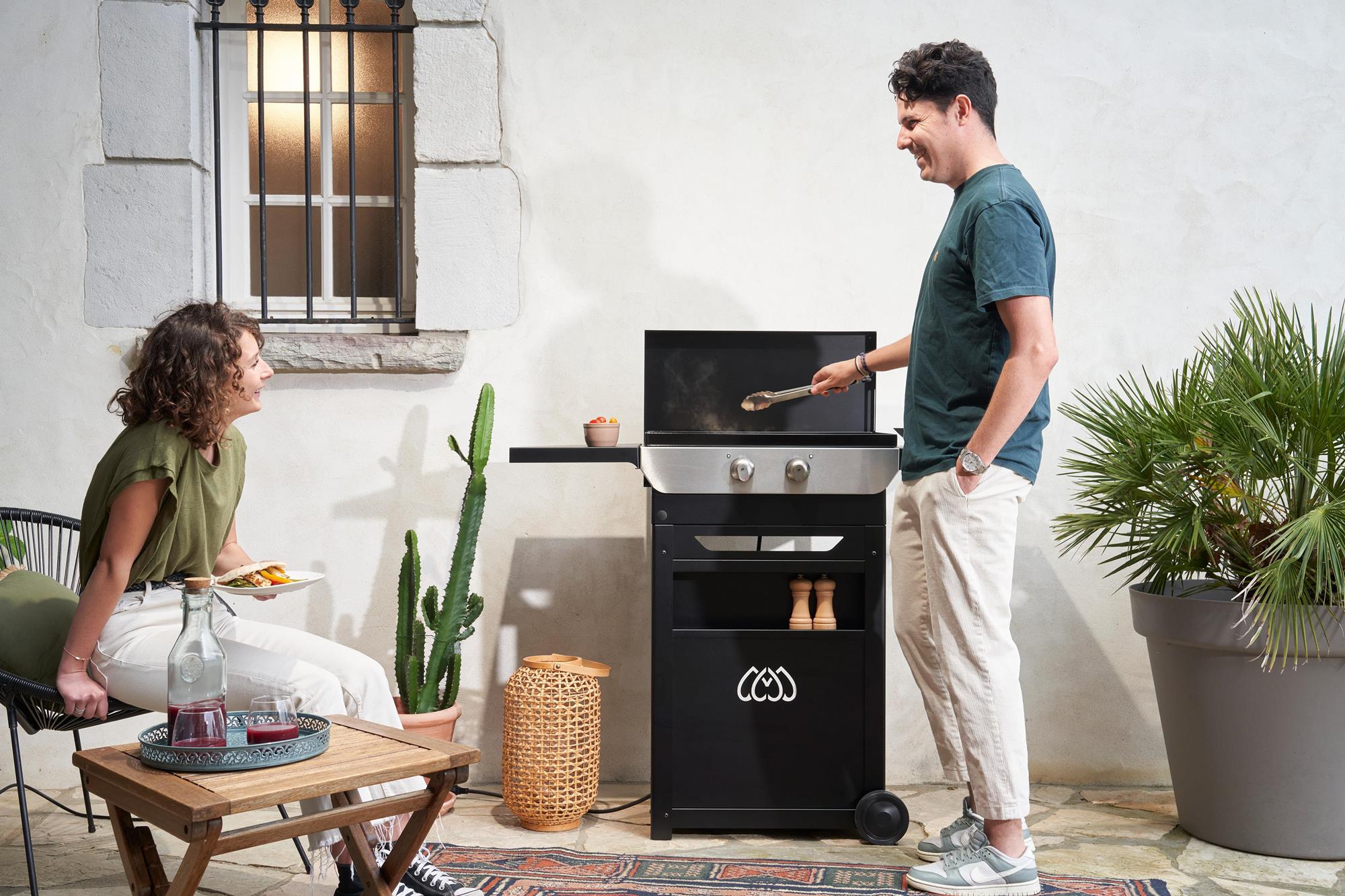 Plancha Original électrique 260 duo Edition (chariot et couvercle inclus) Le Marquier - Mathon - 2