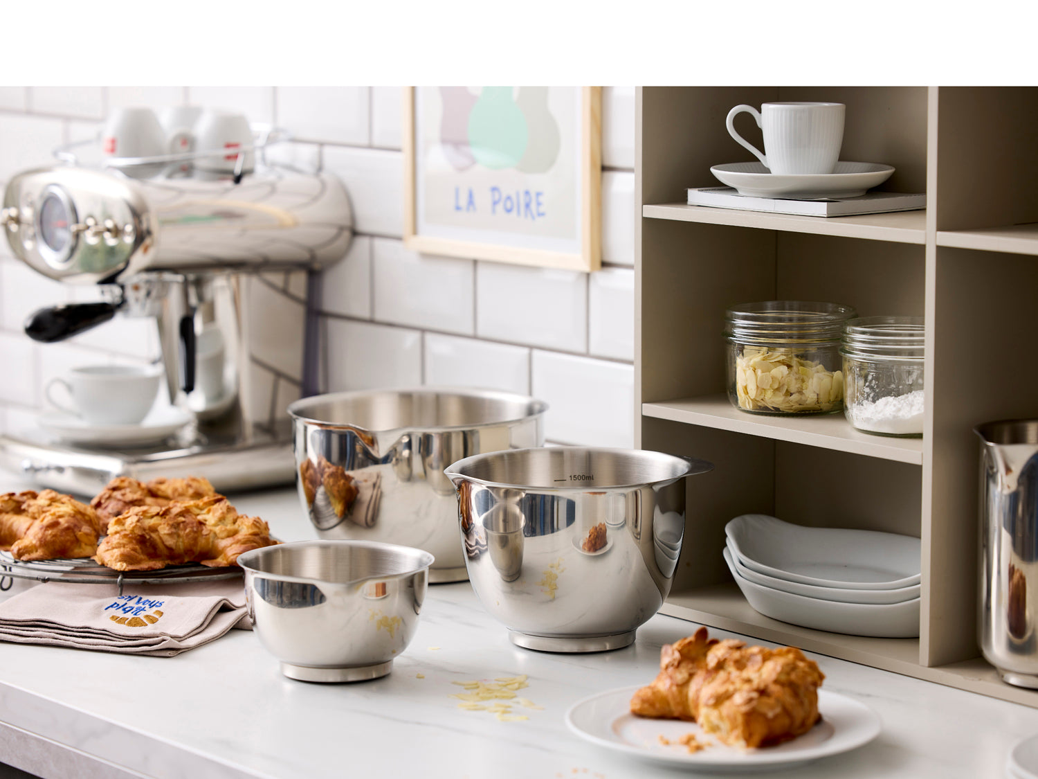 Set de bols 3 pces MARGRETHE en acier Acier Rosti - Mathon - 9