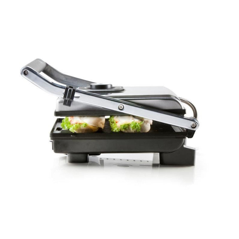 Domo - Grill Multifonctions En Acier Inoxydable - Grandes Plaques Teflon - Couvercle Flottant - Thermostat Reglable Domo - Mathon - 3