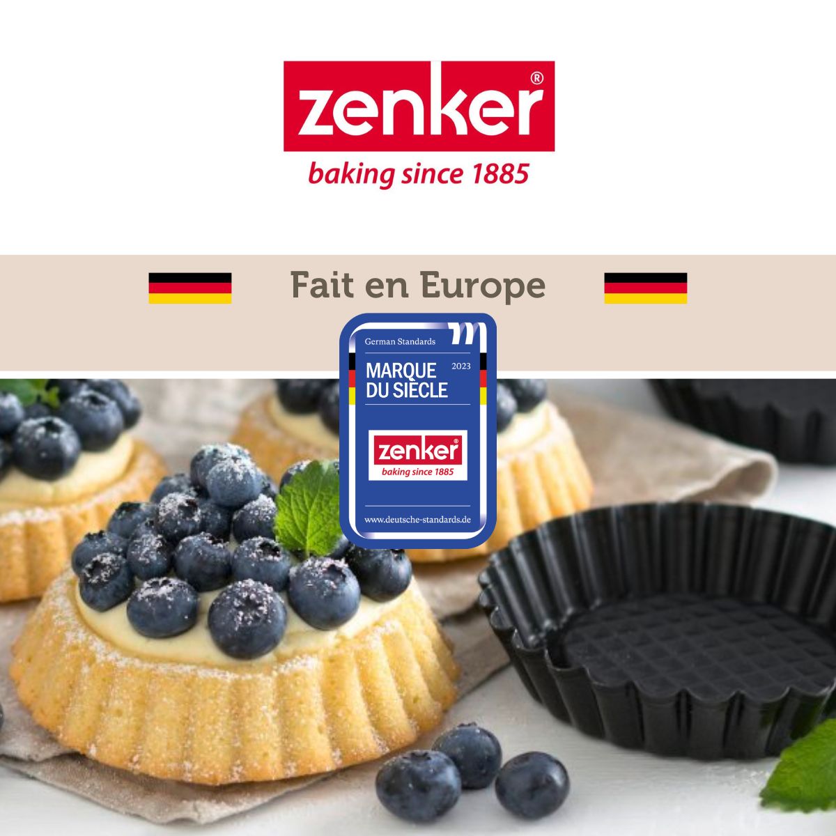 Rouleau à pâtisserie en bois certifié FSC 35 cm Zenker Smart Pastry Zenker - Mathon - 7