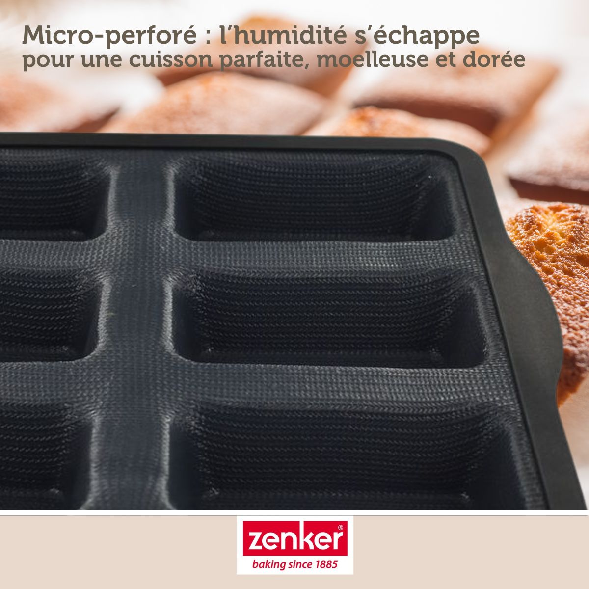 Moule 6 financiers 26 x 22 cm Zenker Silicone fibre de verre Zenker - Mathon - 5