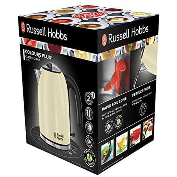 Bouilloire  20415-70 2400w 1,7 L Crème Acier Inoxydable 2400 W 1,7 L Russell Hobbs - Mathon - 2