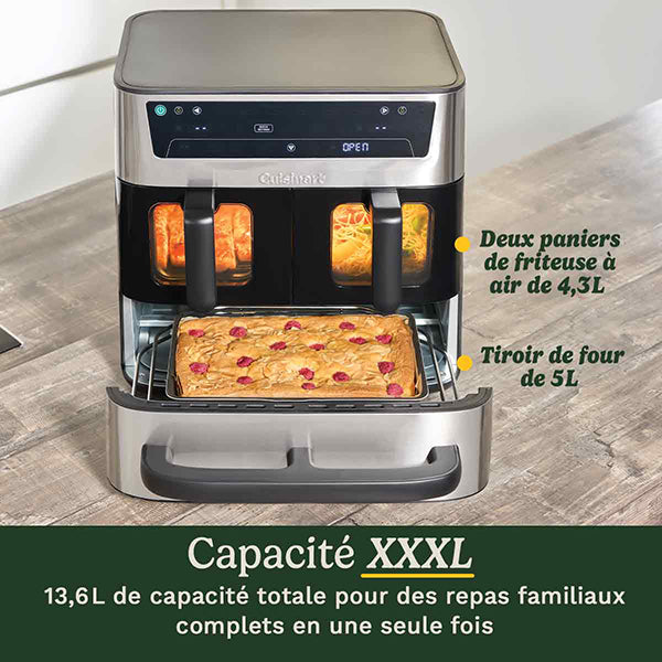 Friteuse à air Trizone 13,6 L 2400 W Cuisinart - Mathon - 2