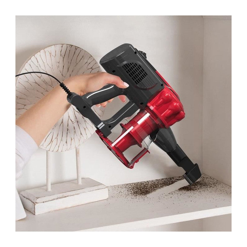 Aspirateur Balai Avec Fil - Livoo - Doh142 - 600 W - 12 Kpa - 82 Db - Cyclonique - 0,55 L - Rouge Livoo - Mathon - 6