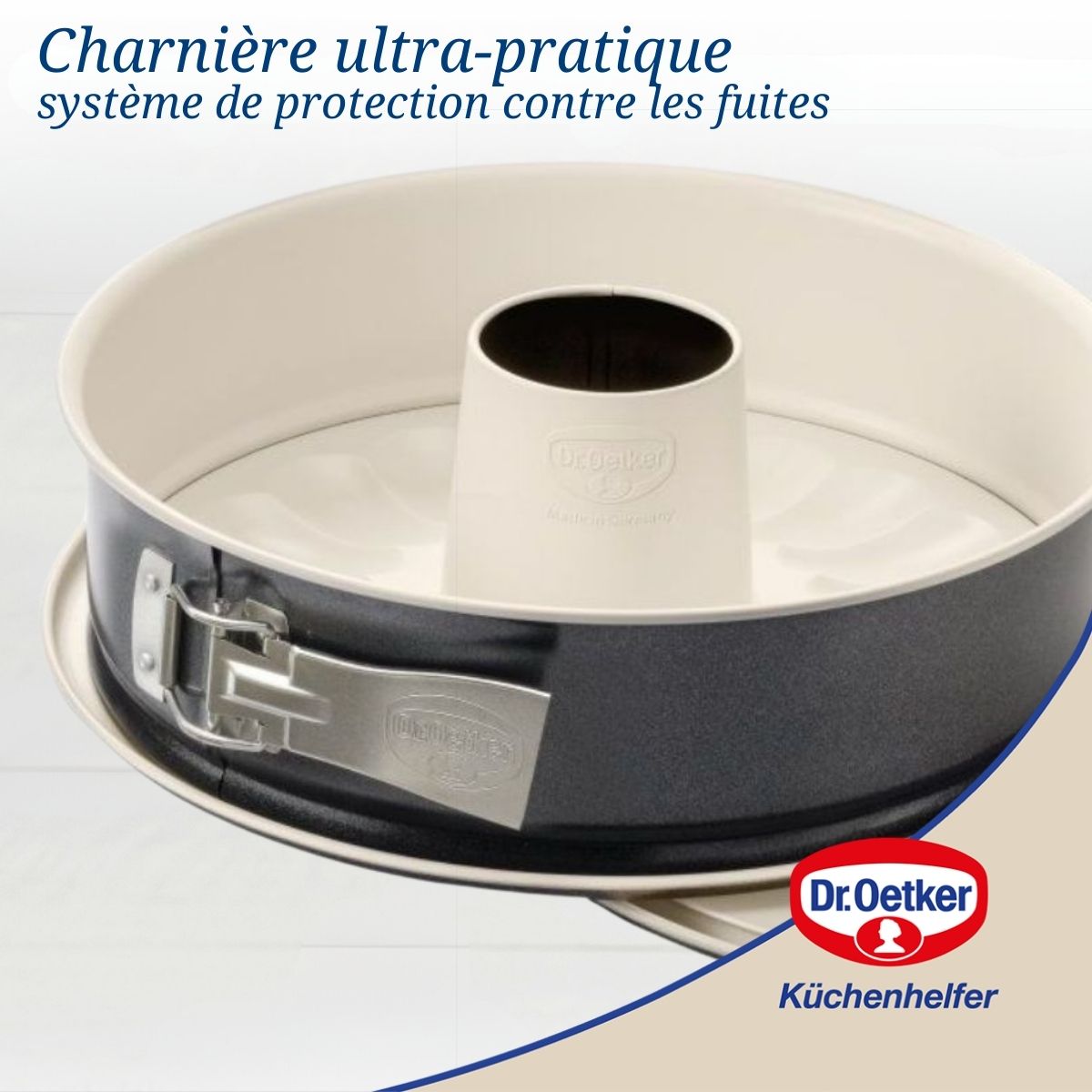 Ensemble de 2 Moules à manqué et à savarin double fond 28 cm  Back Trend Dr. Oetker - Mathon - 3