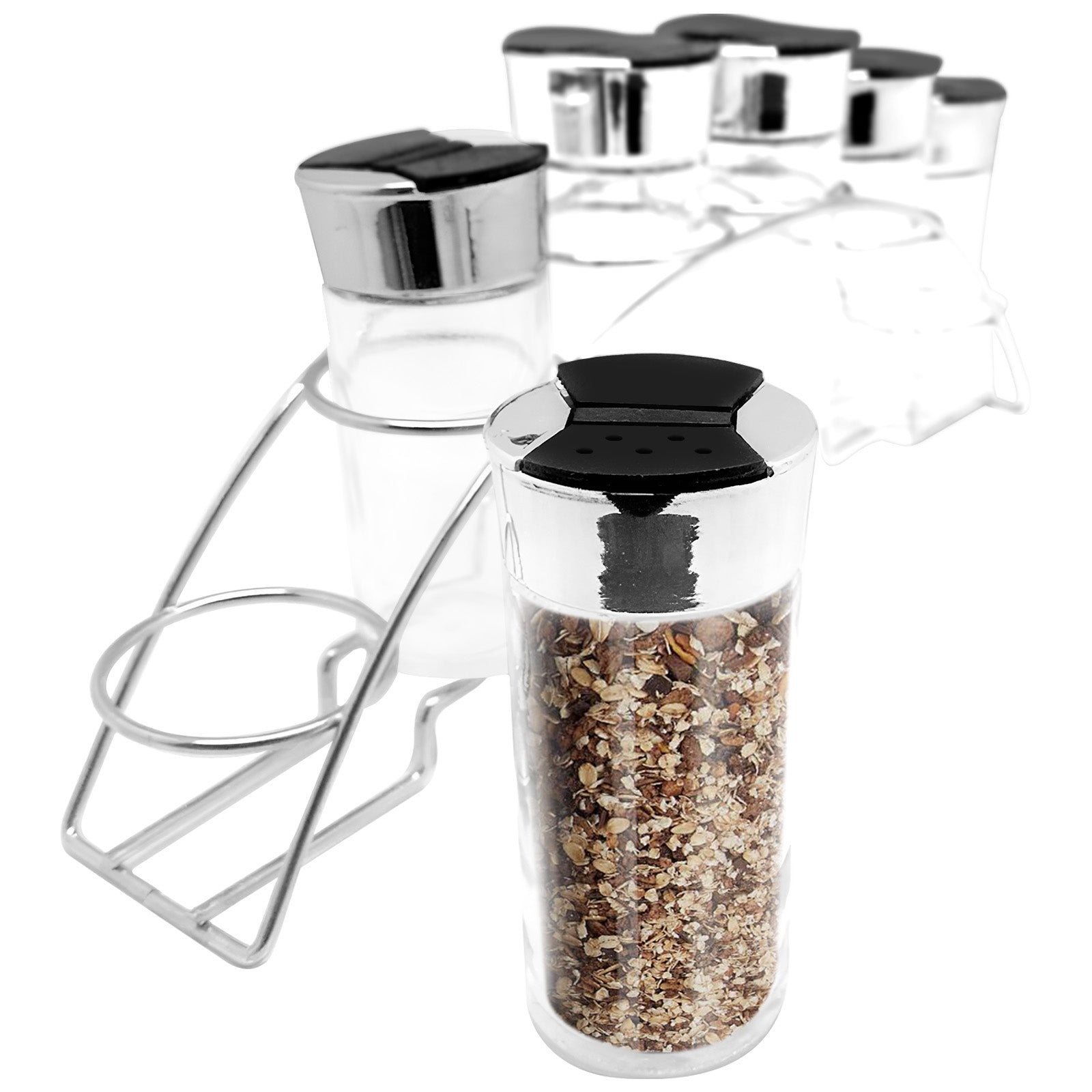 Set 6 Bocaux avec Support Inox Cheffinger - Mathon - 3