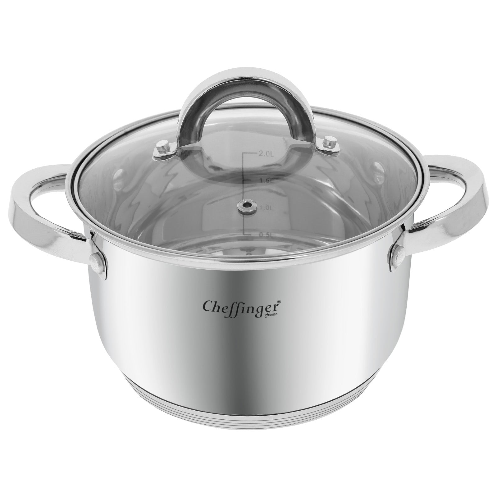 Marmite Inox avec Couvercle Cheffinger - Mathon - 1