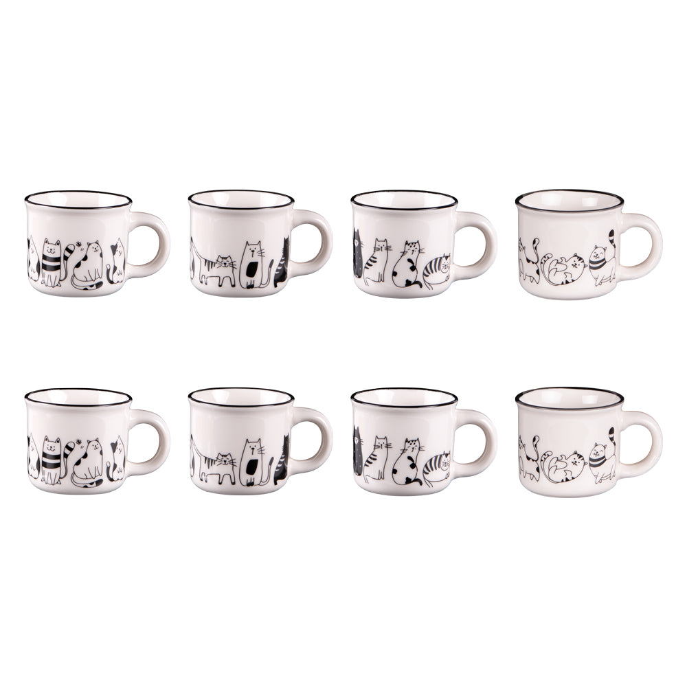 Coffret 8 tasses 11 cl Friends Table passion - Mathon - 1