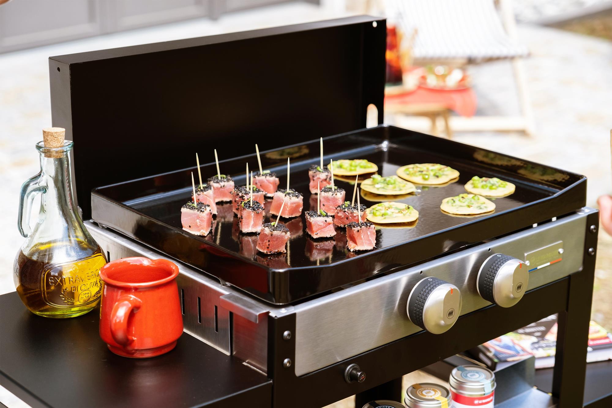 La Plancha Francaise Gaz 250 Duo Edition (Chariot Et Couvercle Inclus) Le Marquier - Mathon - 6