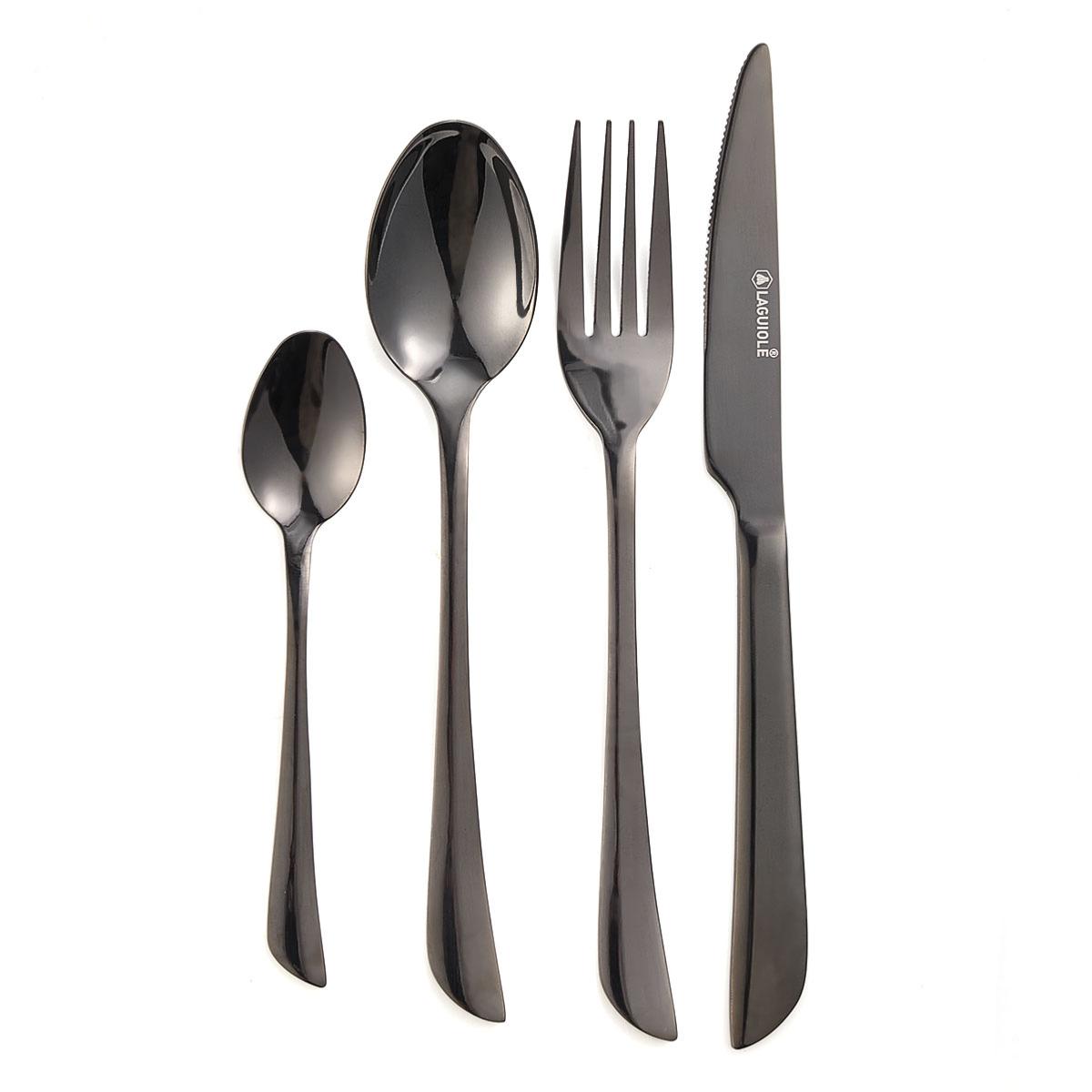 Ménagère 24 pièces - "Théa noir" Laguiole Cuisson - Mathon - 1