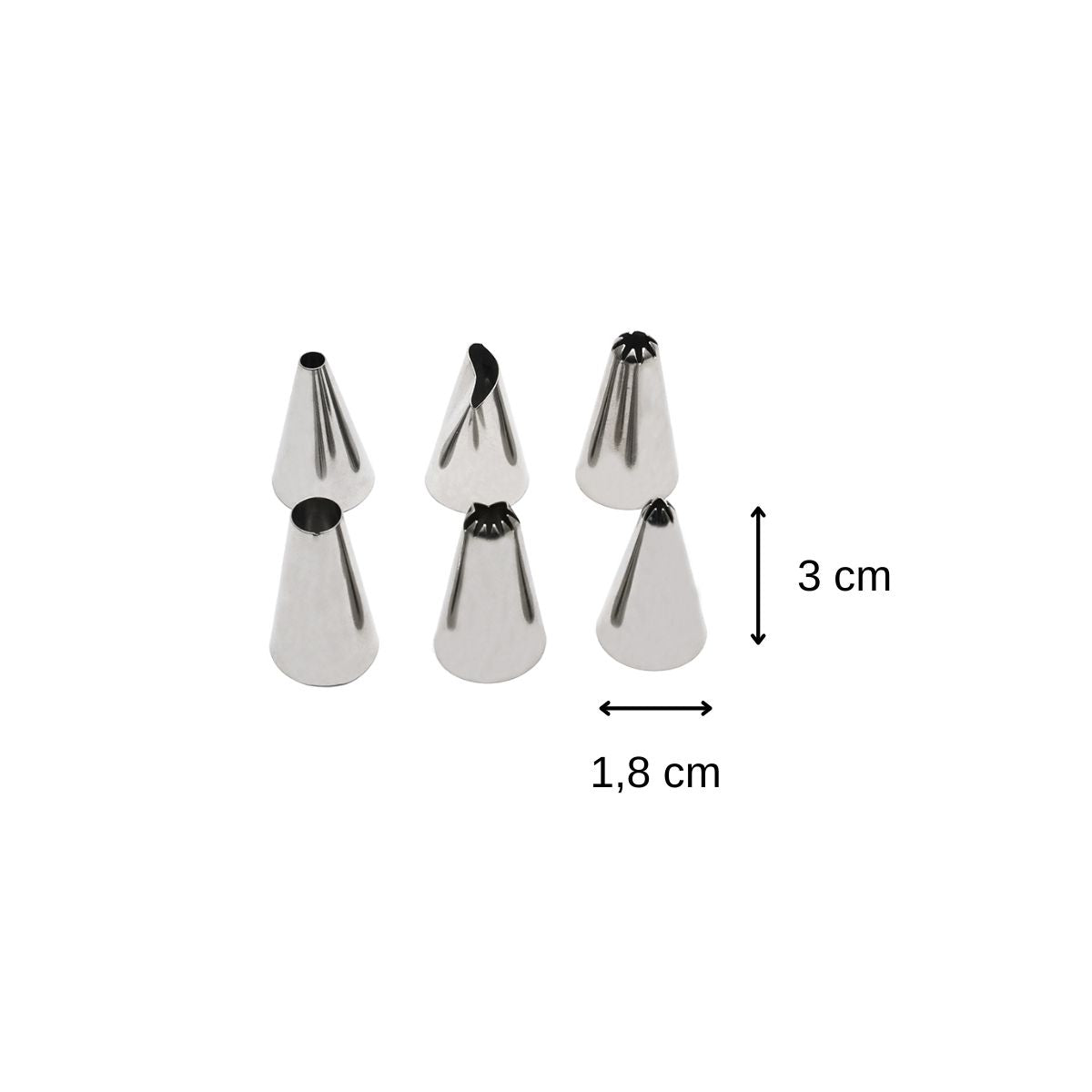 Lot de 6 douilles à pâtisserie en inox petit modèle Zenker Smart Pastry Zenker - Mathon - 3