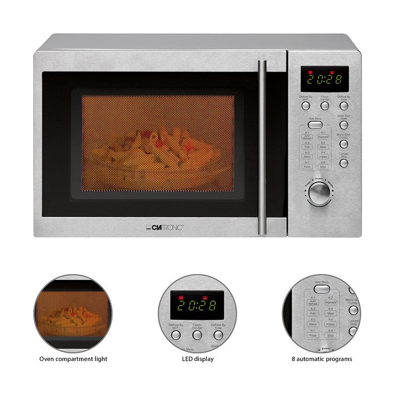 Micro Ondes avec gril pose libre 20L 1250W Clatronic MWG 778 U Clatronic - Mathon - 5