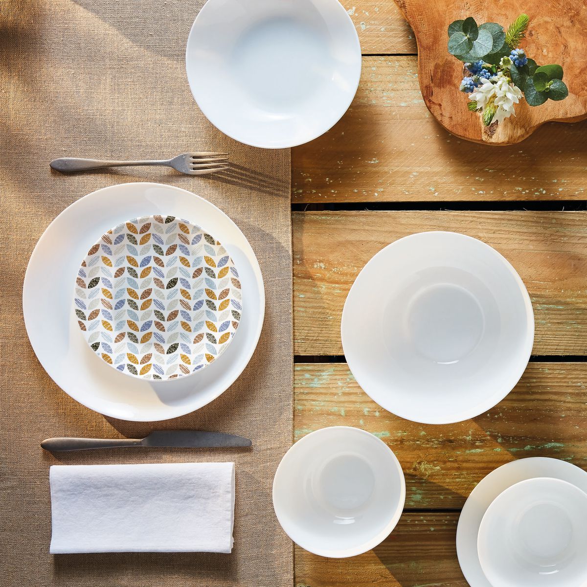 6 Assiettes à dessert 19 cm Florescence Luminarc - Mathon - 2