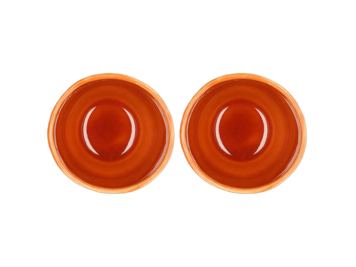 Set de 2 mugs STYLES en grès Bleu/Ambre Villa Collection - Mathon - 2