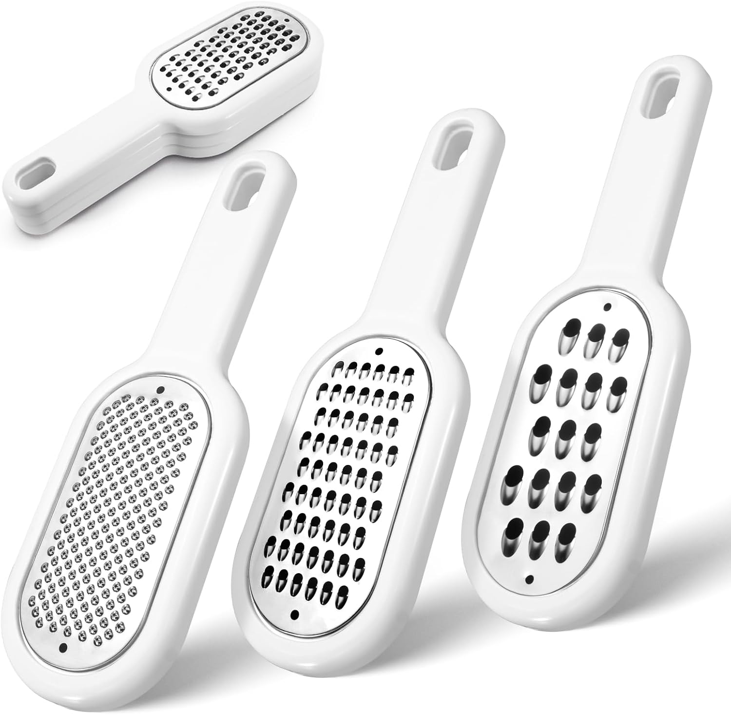 Lot de 3 râpes à fromage multifonctions en acier inox Vendos85 - Mathon