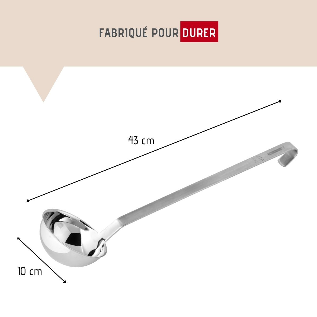 Louche de cuisine inox 43 cm  Divers FM Professional - Mathon - 3