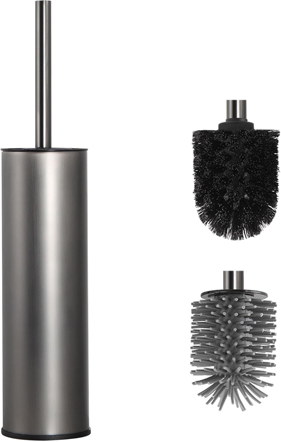 Brosse WC avec support Argent Gris Vendos85 - Mathon