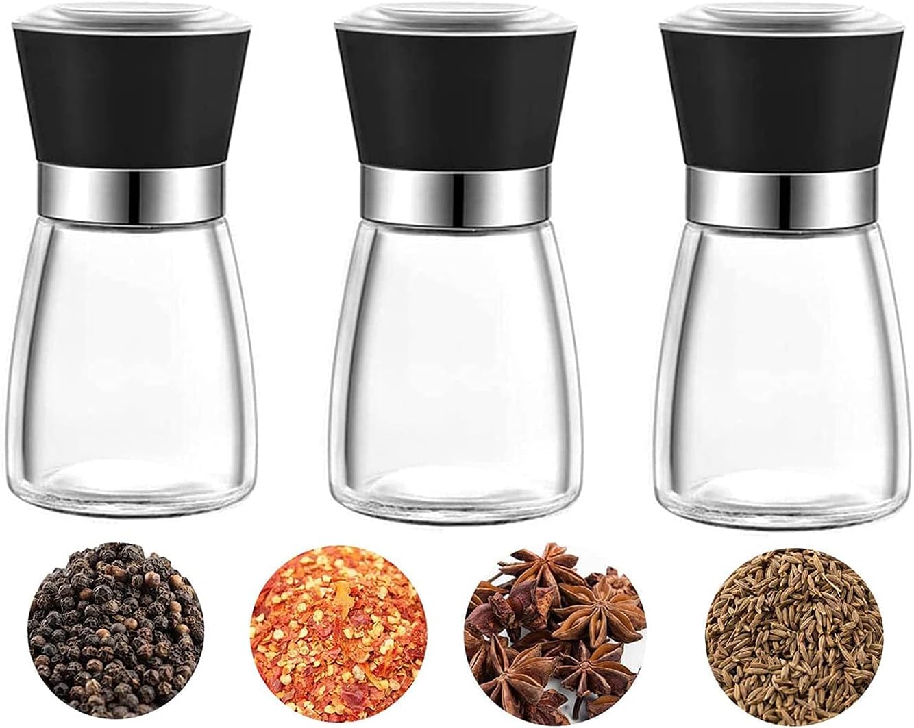 Lot de 3 Moulin à Poivre et Sel Vendos85 - Mathon