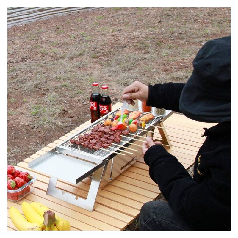 Barbecue Pliable en acier inoxydable Herzberg HG04159 Herzberg - Mathon - 2