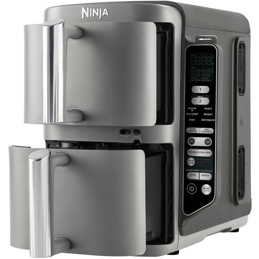 Friteuse Sans Huile Ninja - Double Stack Xl Sl451eu - Capacité 9,5l - 6 Programmes De Cuisson - Thermosonde - 2470w Ninja - Mathon - 2