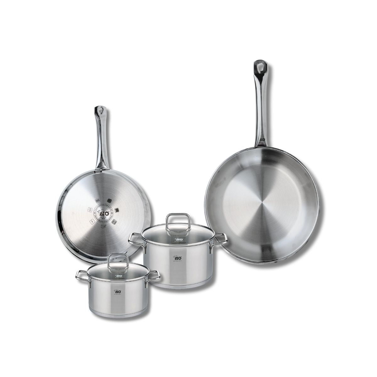 Set de 2 Poêles de cuisson 24 et 28 cm et 2 faitouts 14 et 16 cm  Profi Citrin Elo - Mathon - 1