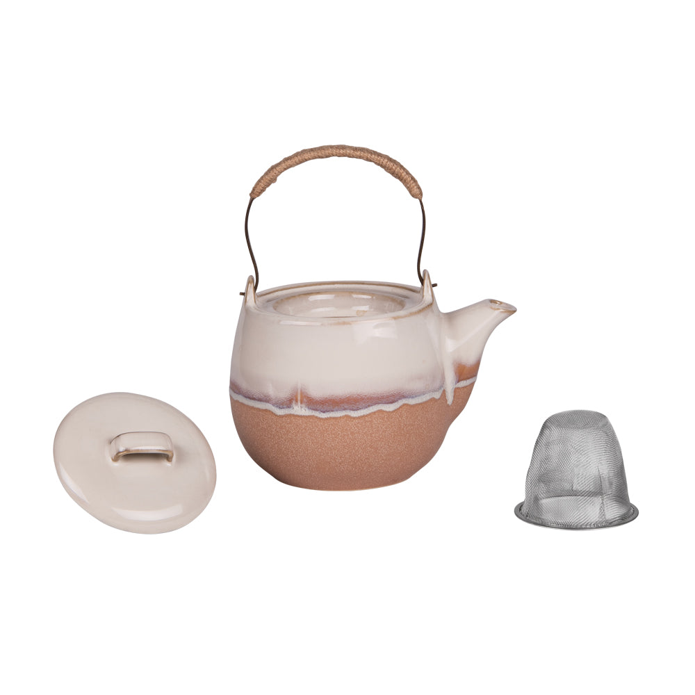 Coffret théière 0,8L avec 4 gobelets camel Table passion - Mathon - 2