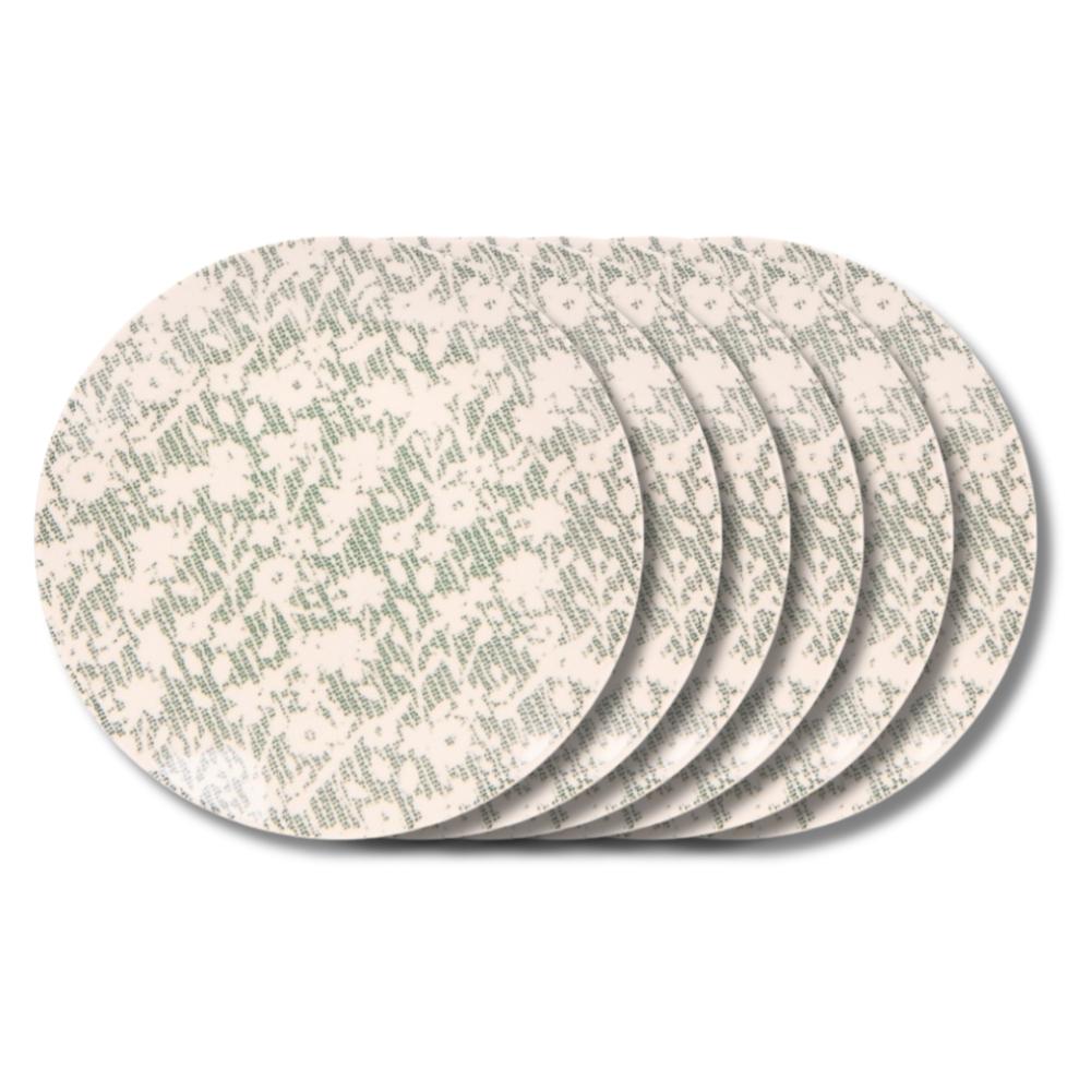 Assiette plate Léa verte 27 cm (lot de 6) Table passion - Mathon - 1