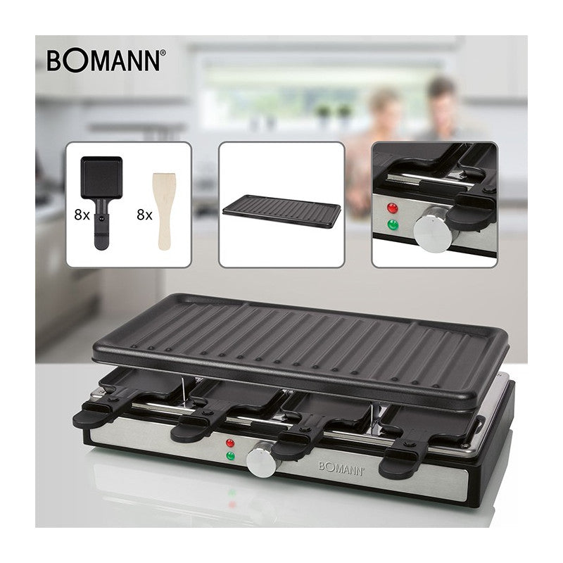 Raclette gril 8 personnes Bomann RG 6039 CB Noir Bomann - Mathon - 5