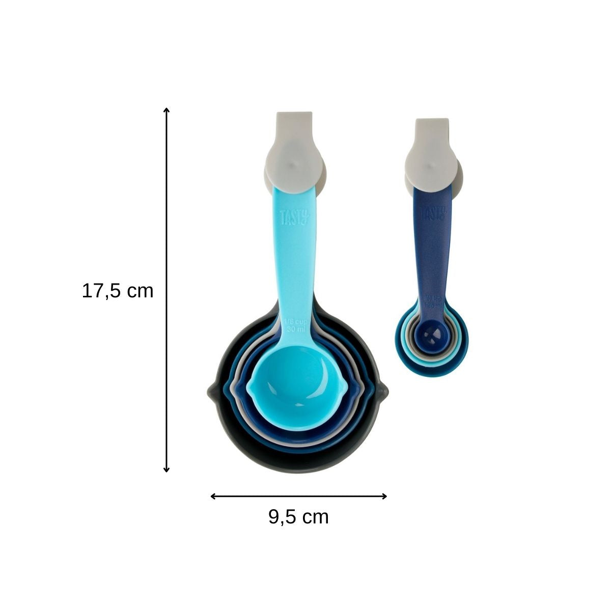 Lot de 10 tasses et cuillères doseuses Tasty Core Tasty - Mathon - 3