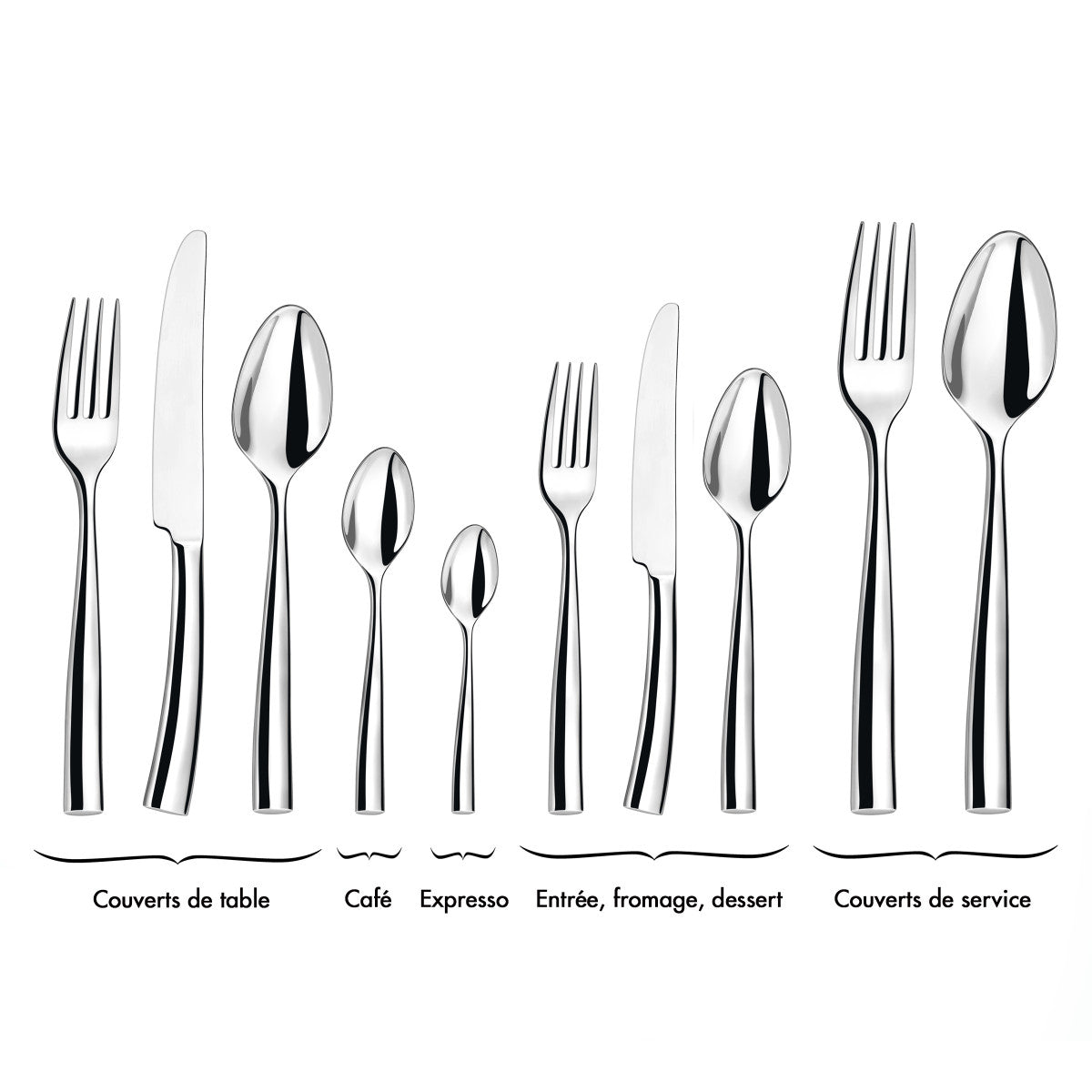 Silhouette - 6 cuillères à café Couzon - Mathon - 3