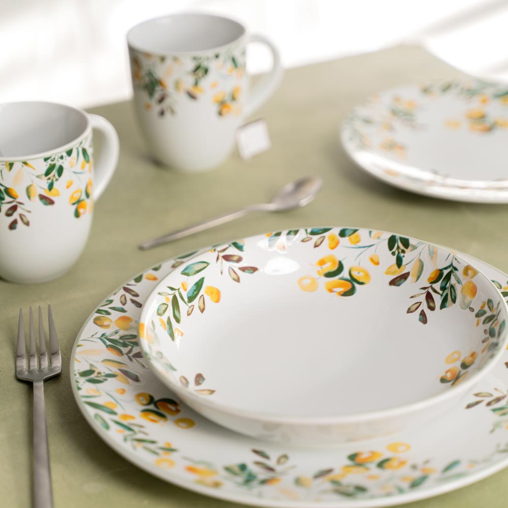 Assiette creuse Summer 19 cm (lot de 6) Table passion - Mathon - 4