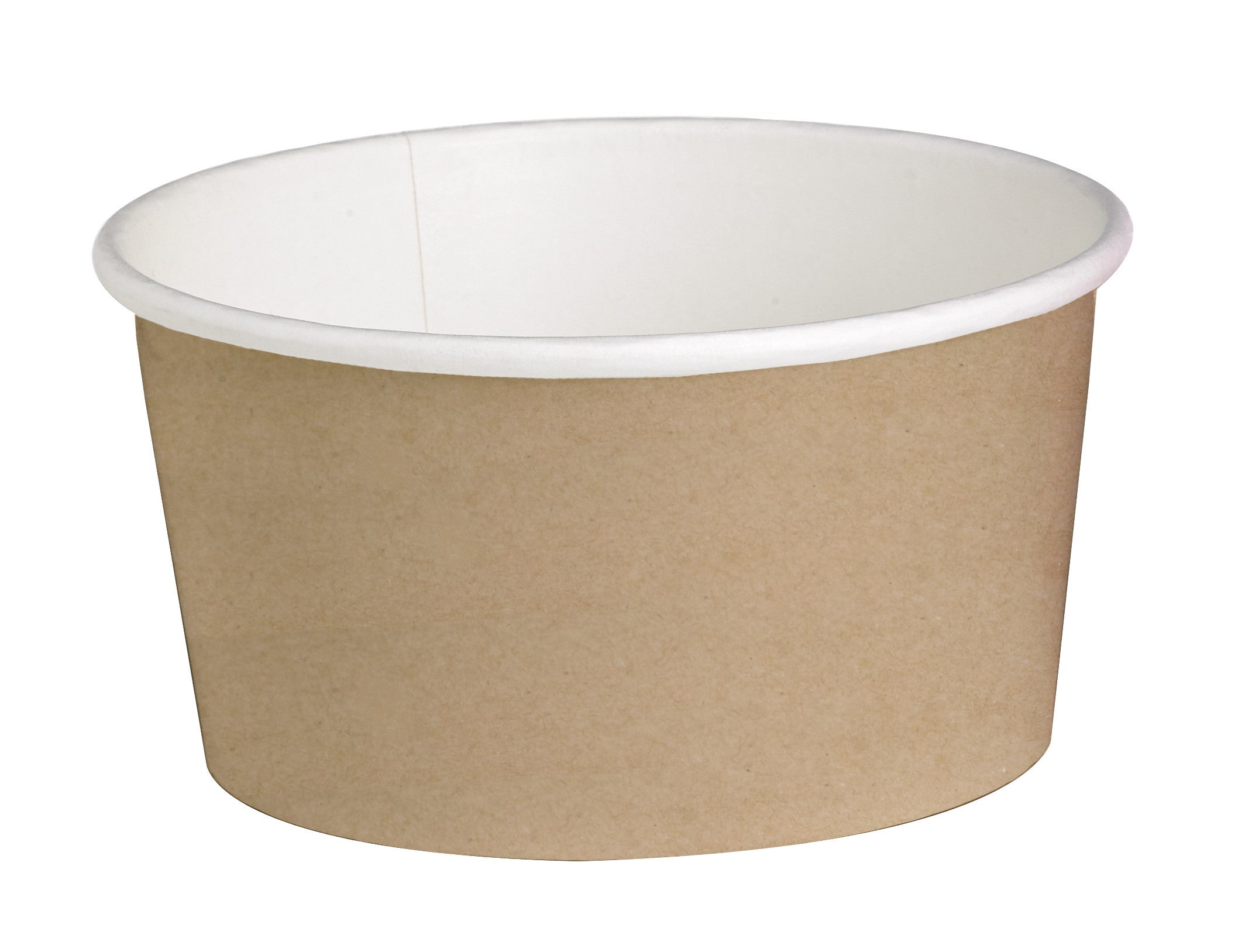 50Pcs - Pot "Deli" rond en carton kraft   H87mm 600ml FirstPack - Mathon - 1