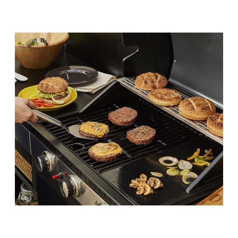 Barbecue au gaz FIDGI 3 avec thermomètre - 3 brûleurs + réchaud 11,5kW Cook