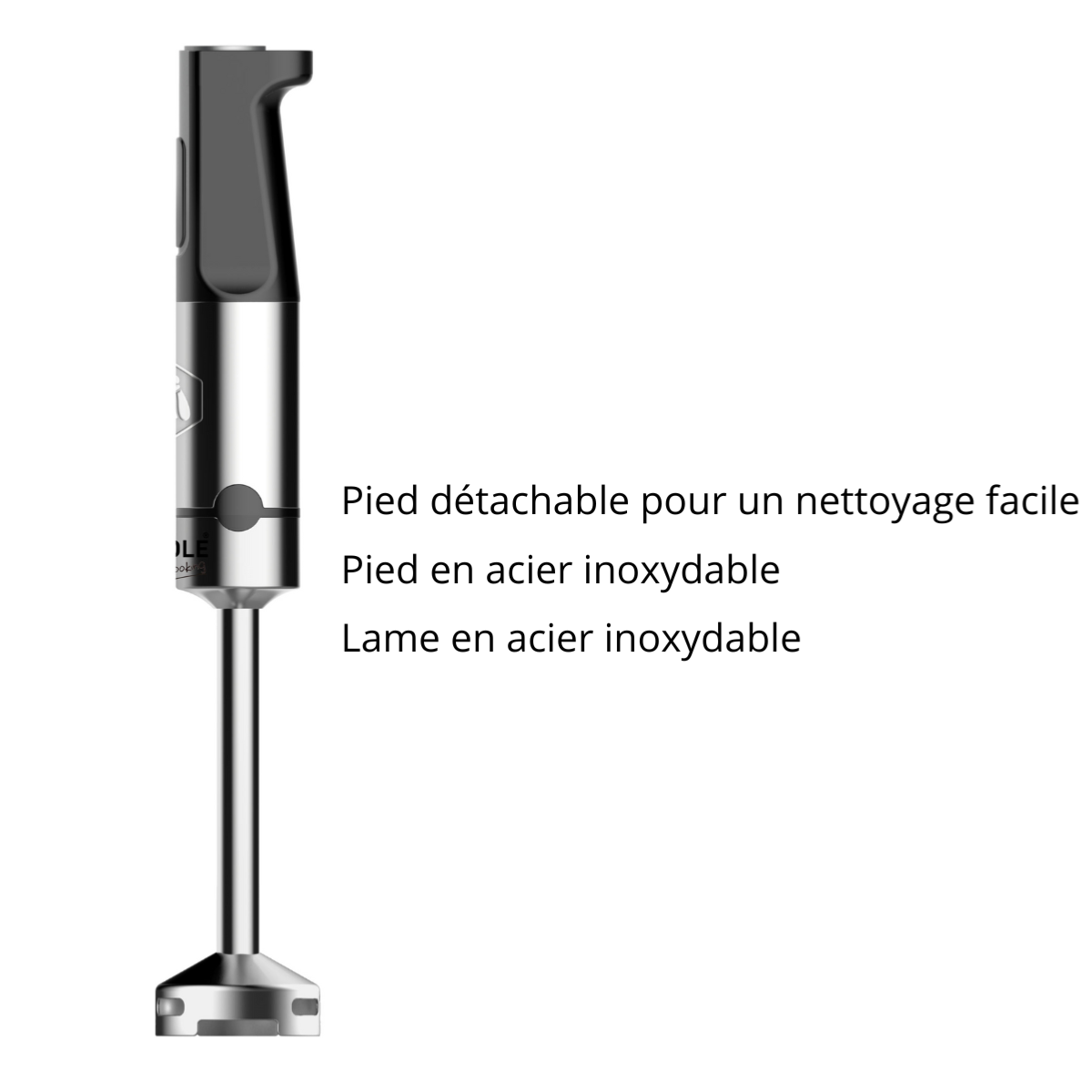 Mixeur plongeant 1200W - 10 pièces - 15 vitesses Laguiole Cuisson - Mathon - 4