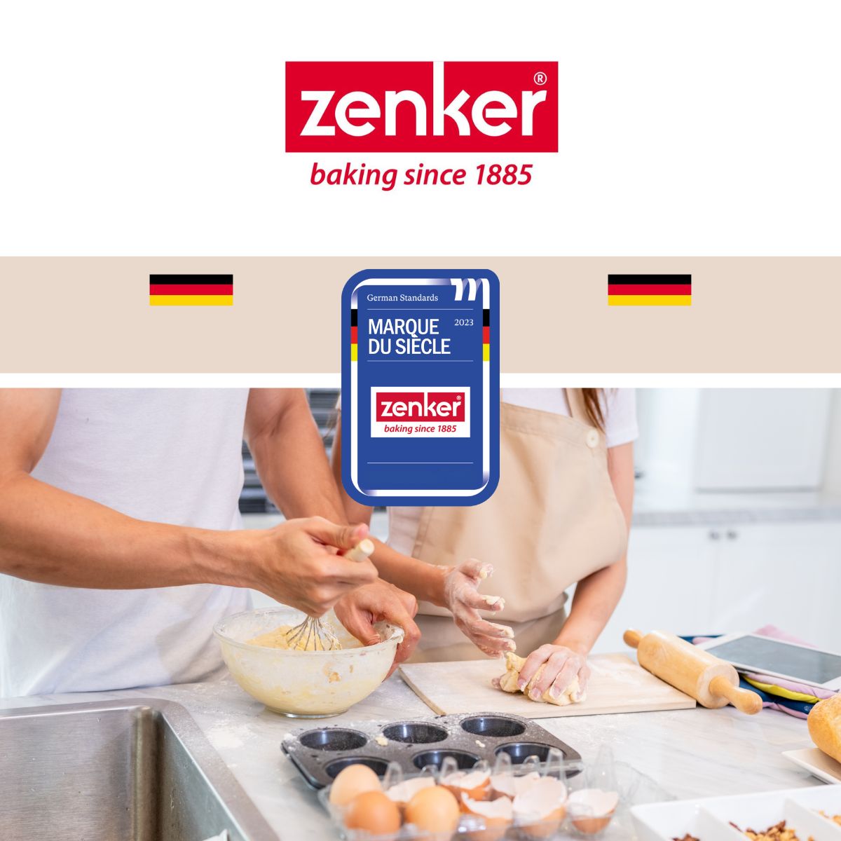 Moule 6 mini tartelettes 28 x 18 cm Zenker Silicone fibre de verre Zenker - Mathon - 7