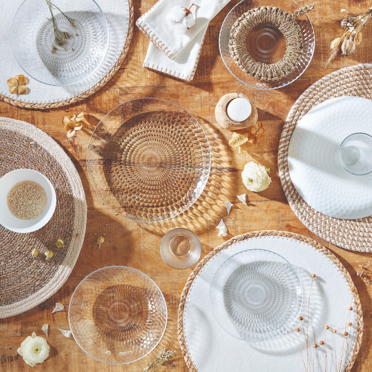 Assiette à dessert blanche 19 cm Pampille Luminarc - Mathon - 5