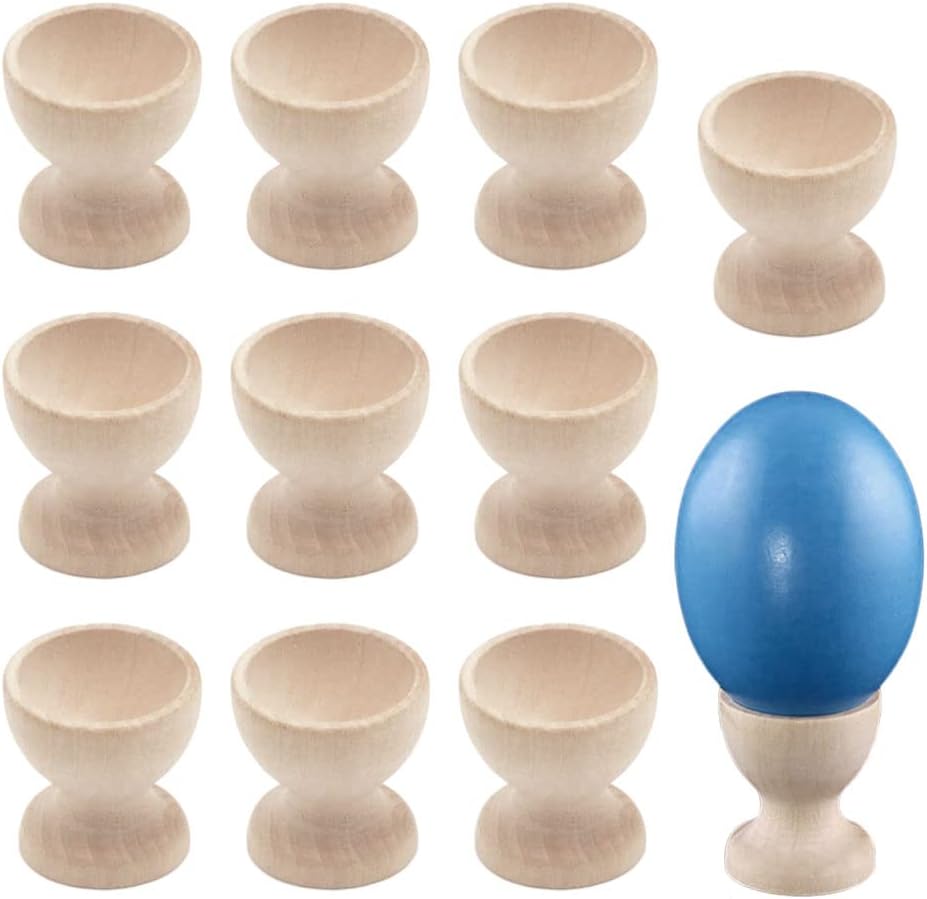 Lot de 10 coquetiers en bois à décorer Vendos85 - Mathon