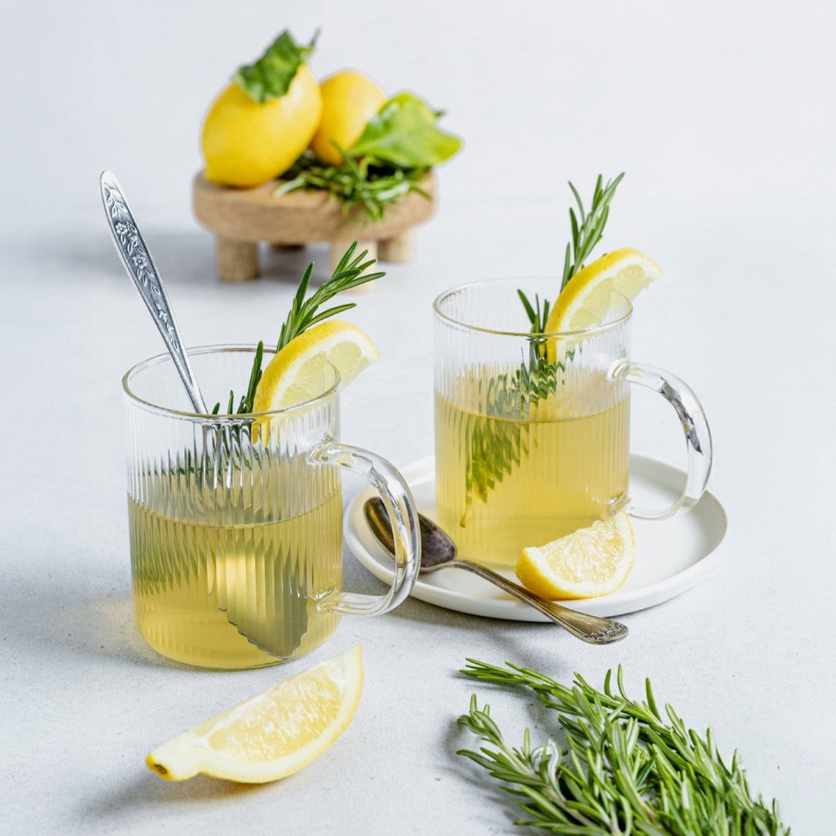 Set de 2 mugs en verre strié Darjeeling - Verre transparent Cristel - Mathon - 2