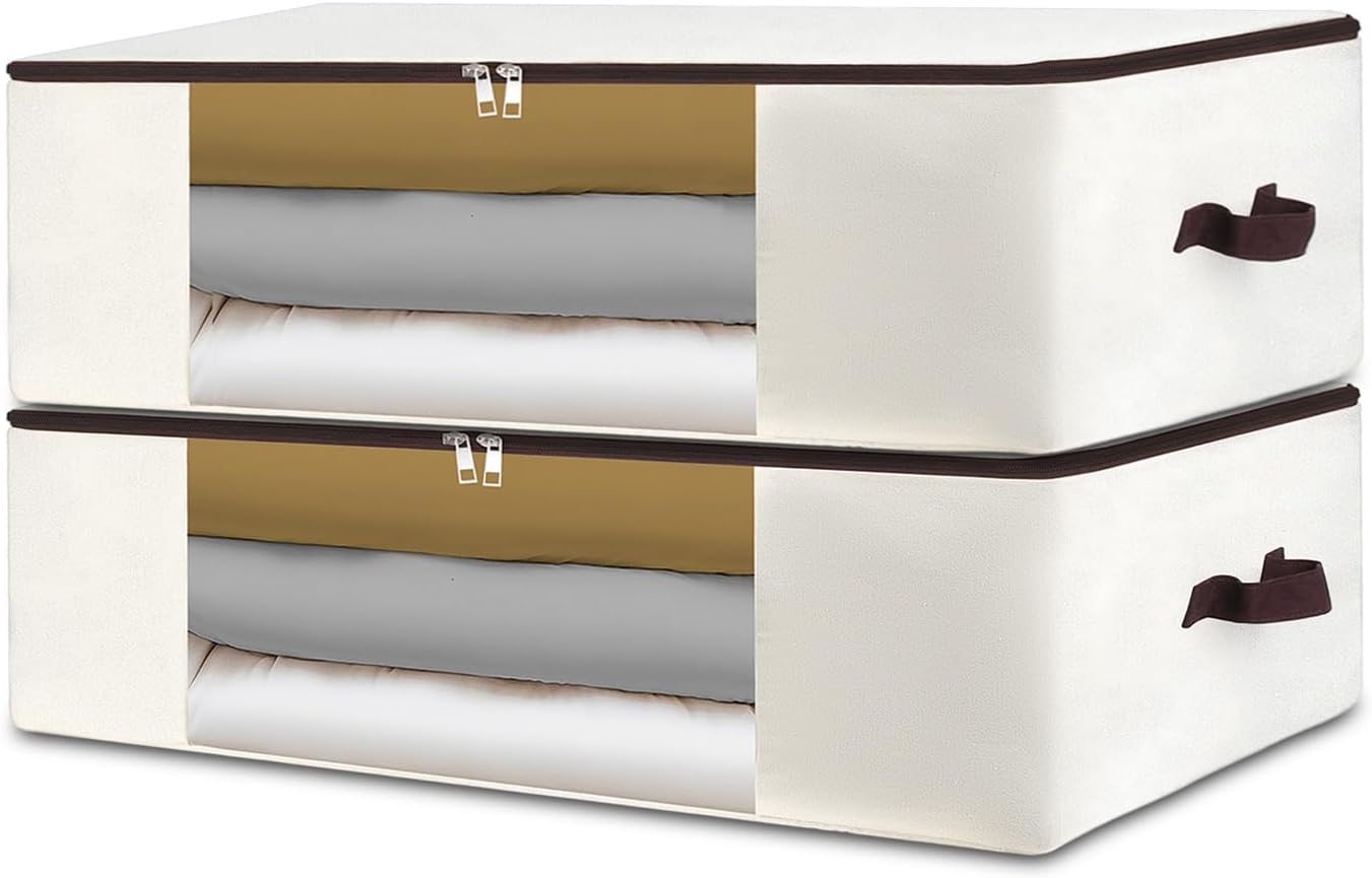 Lot de 2 sacs de rangement extra larges 65x45x23 cm Vendos85 - Mathon