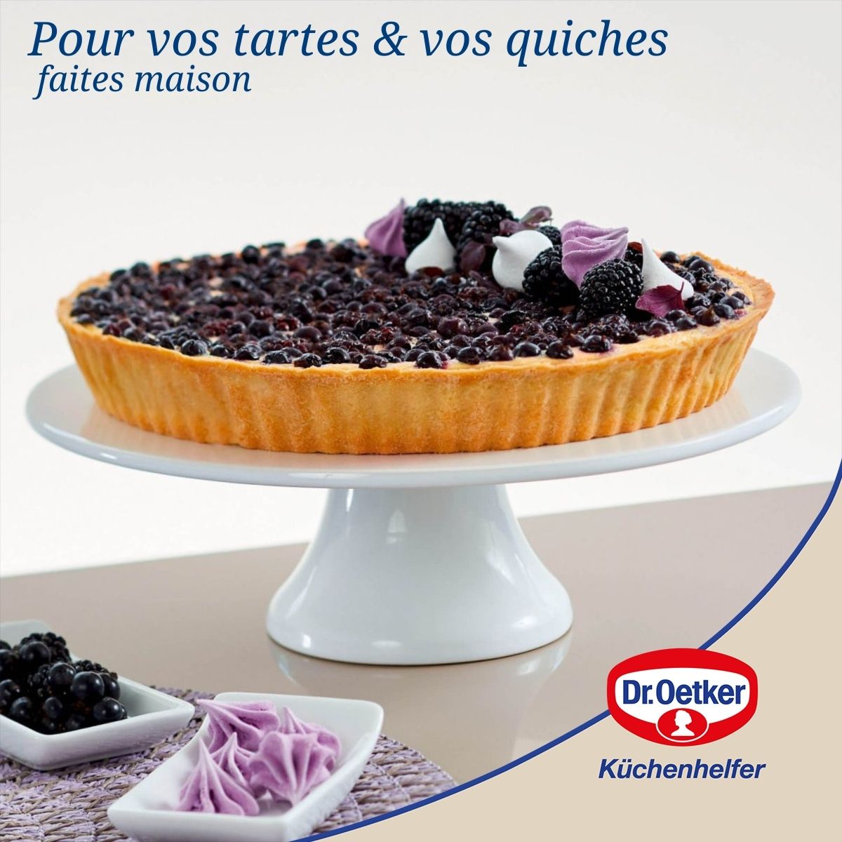 Ensemble de 2 Moules à tarte quiche 28 cm en email Dr. Oetker Exclusive Dr. Oetker - Mathon - 2