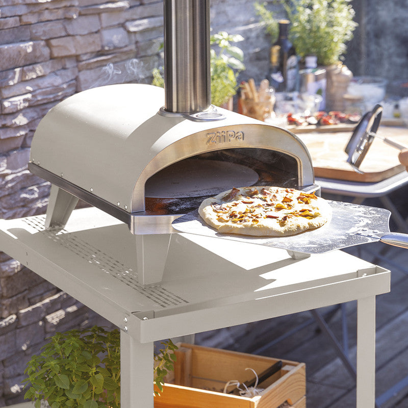 Four à Pizza PIANA à pellets Craie Ziipa - Mathon - 2