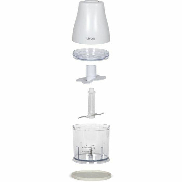Hachoir Livoo Chopper Blanc 400 W Acier Inoxydable Livoo - Mathon - 3