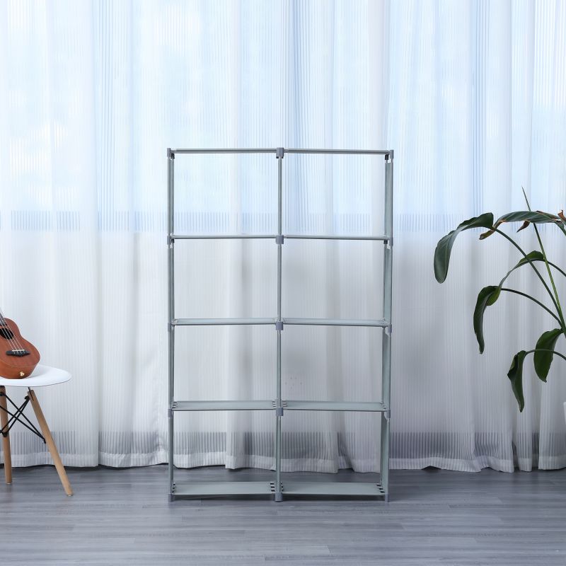 Etagère de rangement à 8 niveaux Gris Herzberg HG03343-GRY Herzberg - Mathon - 3