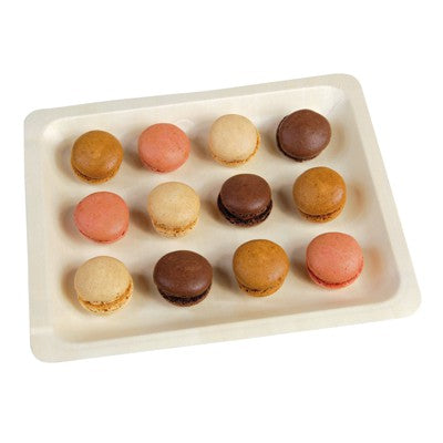 Plateau rectangulaire en bois "Scandinavie" 40 x 28 x 2 cm x 10 unités FirstPack - Mathon