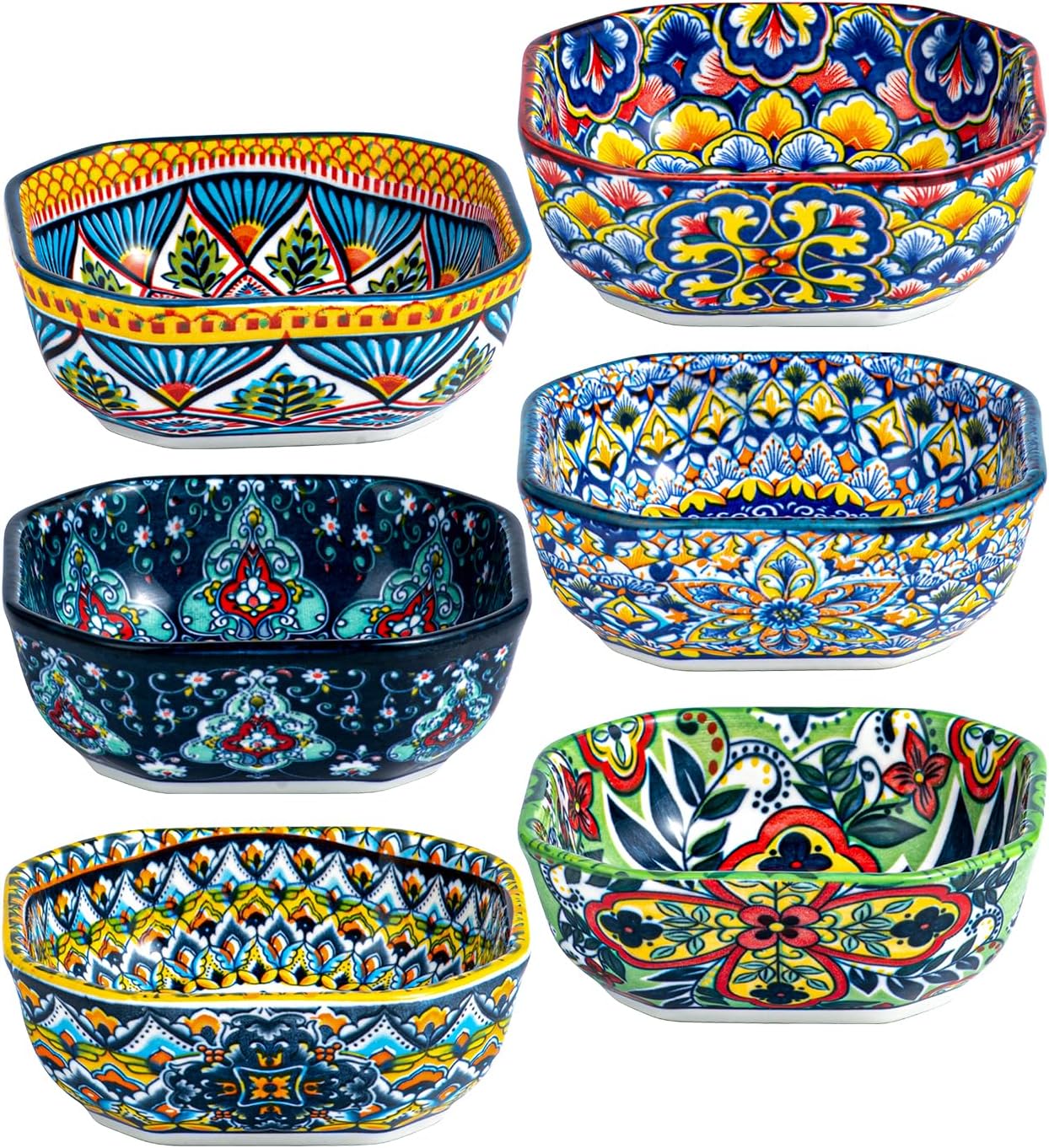 Lot de 6 bols à sauce bohèmes en céramique Vendos85 - Mathon