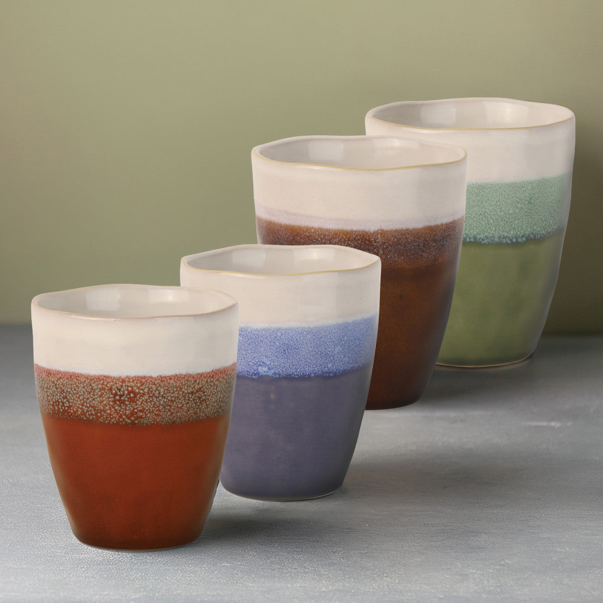 Fuji - Set de 4 mugs 33 cl assortis Médard de Noblat - Mathon - 7