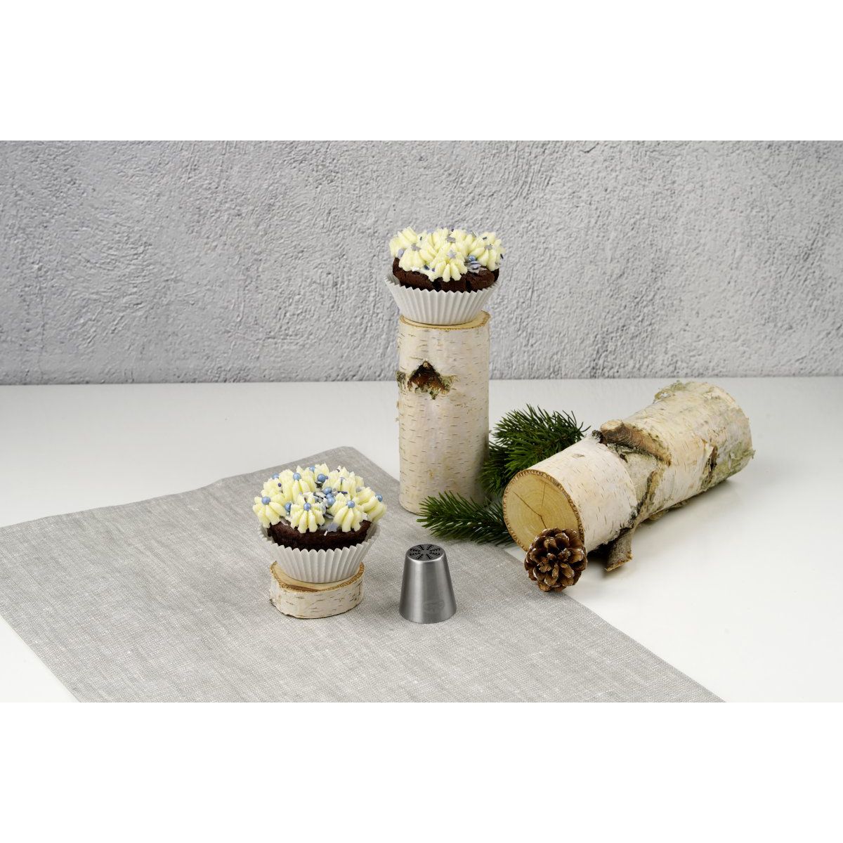 Lot de 4 poches à douille et embout cristal de glace en inox  Baker Edition Dr. Oetker - Mathon - 10